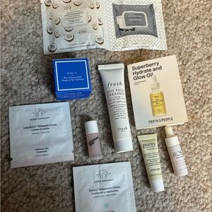10 High End skin care deluxe trial sizes & samples
